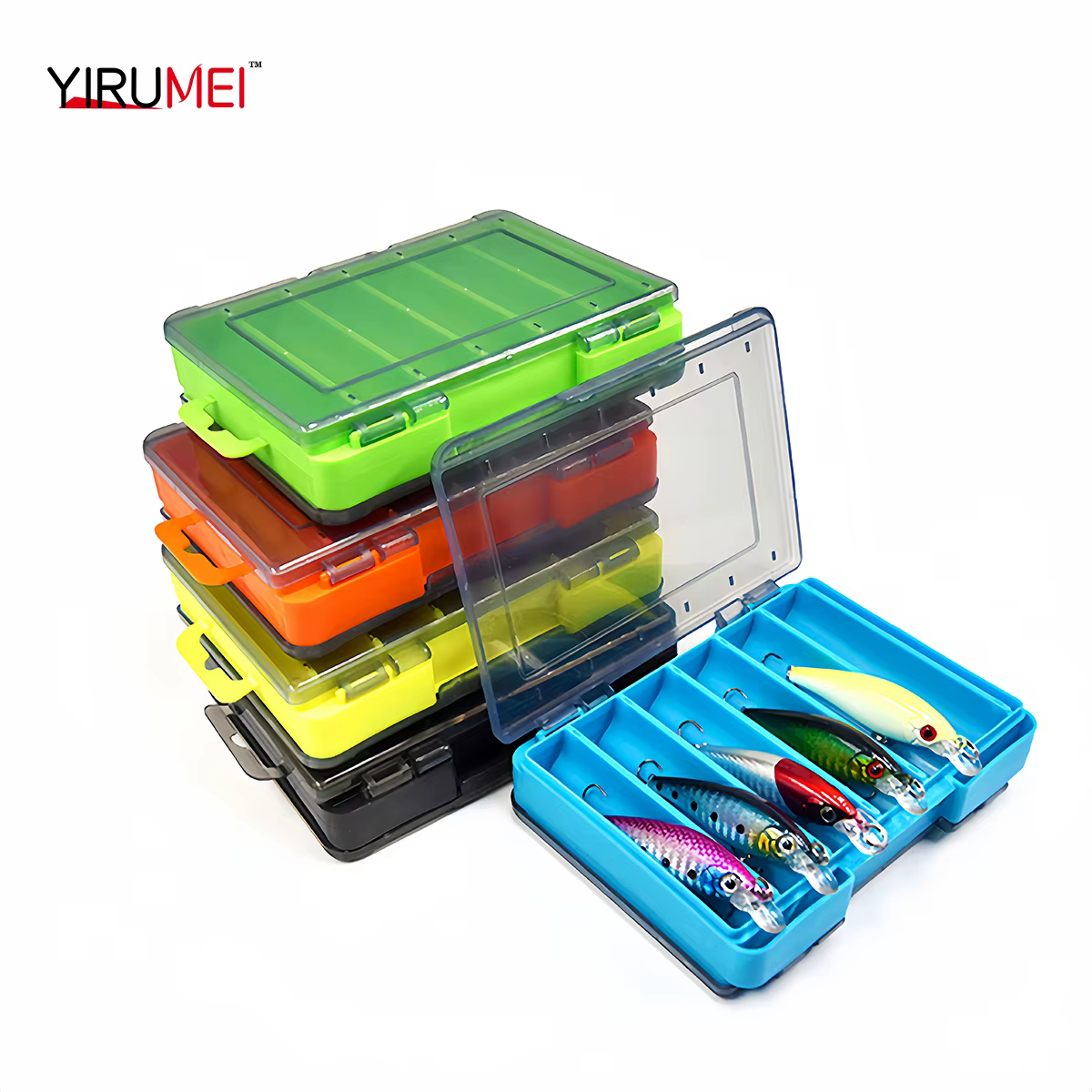 Caja doble cara portátil para aparejos de pesca – Cebo y señuelos - imagen 2
