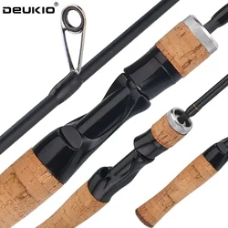 Caña ultraligera DEUKIO de carbono para spinning y trucha