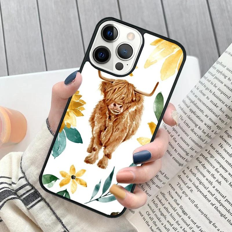 Funda Highland Cows en iPhone