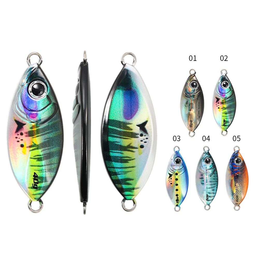 Jig Metálico Slow Pitch JIGGING PRO – Brillo UV para orilla - imagen 5