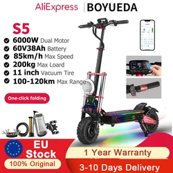 Scooter eléctrico todoterreno BOYUEDA S5 con motor dual y NFC