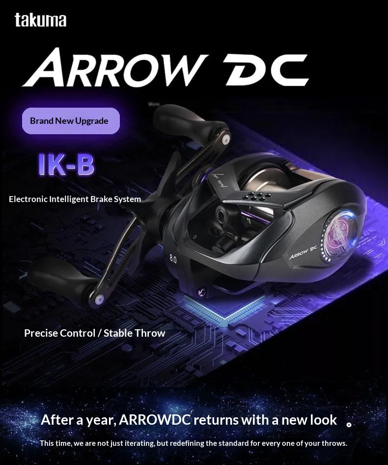 Carrete Takuma Arrow 8.0 en detalle