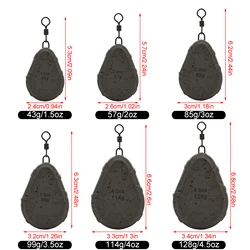 FTK Plomos ecológicos para carpa en forma de lágrima giratoria