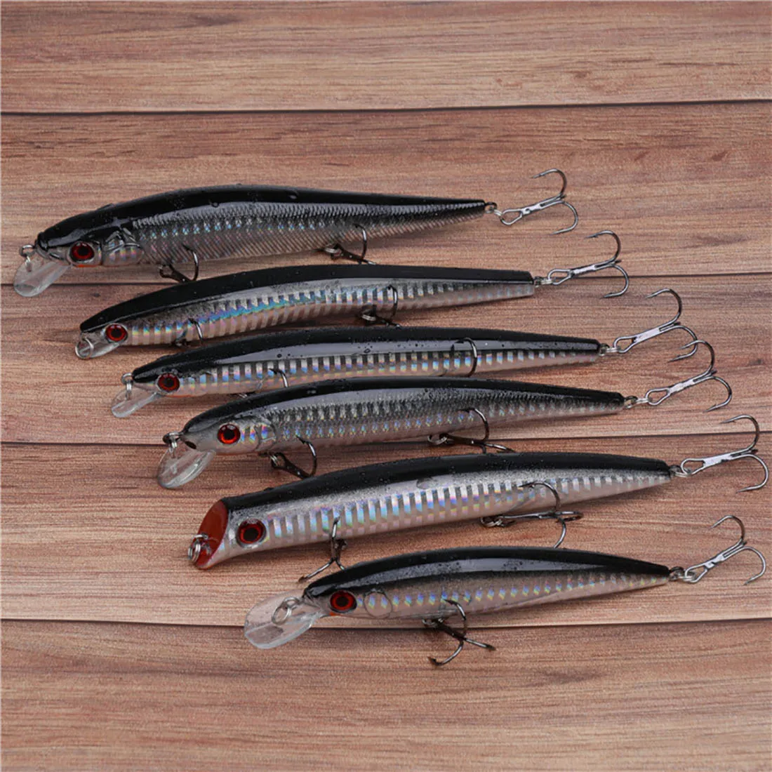Kit señuelos agua salada para lubina – surf, popper y jerkbait - imagen 3