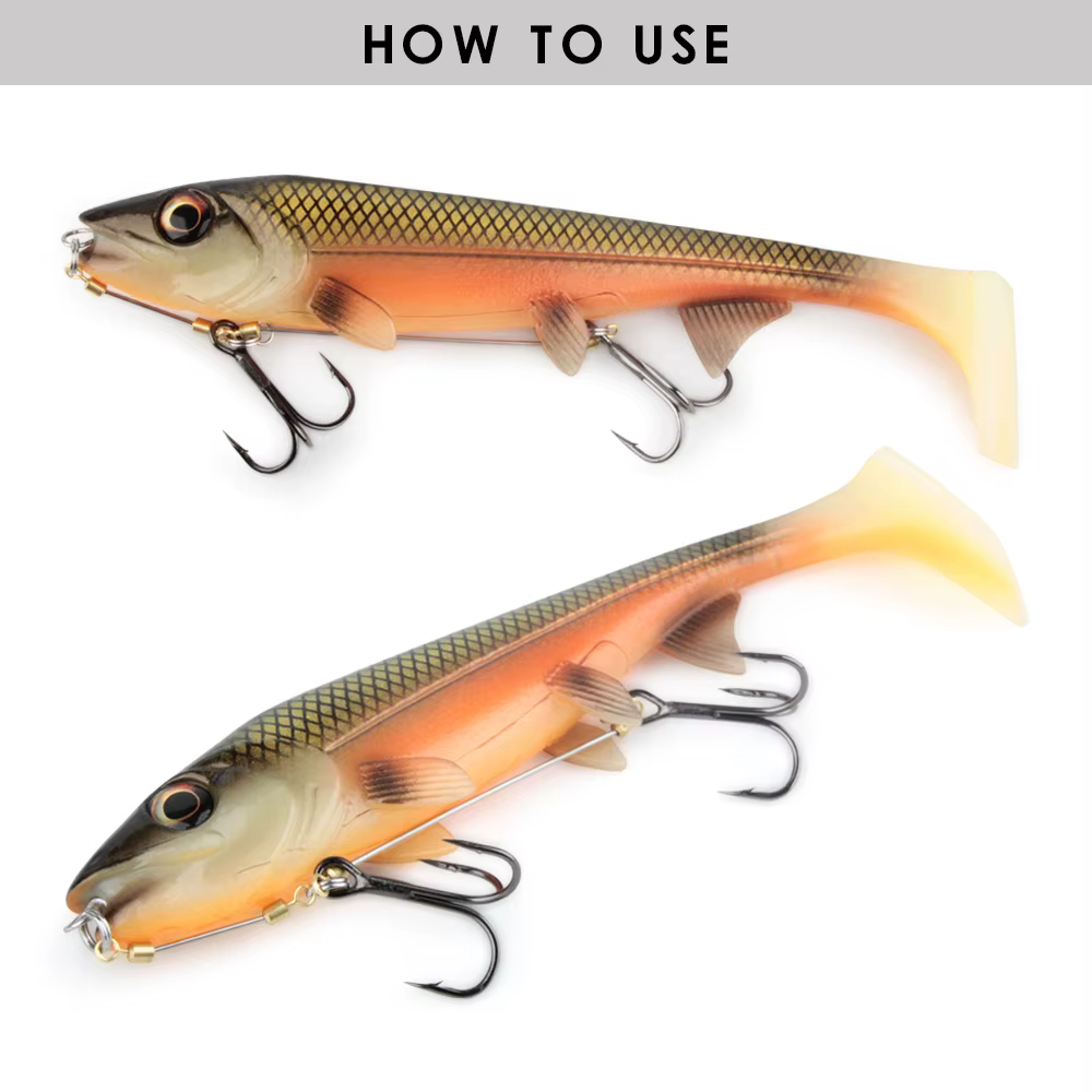 Spinpoler Swimbait Señuelo Cola Cuadrada para la Pesca del Lucio - imagen 3