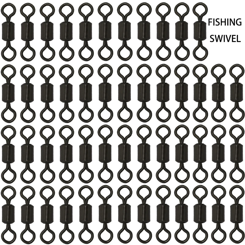 Giratorio Barril Snap Negro para Pesca de Carpa – Conector de Línea