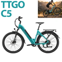 Bicicleta eléctrica TTGO C5 48V con motor 250W y frenos hidráulicos