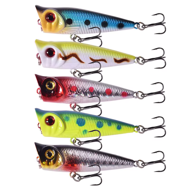 Popper superficie 5cm 4,8g - Cebo artificial minnow para lucio