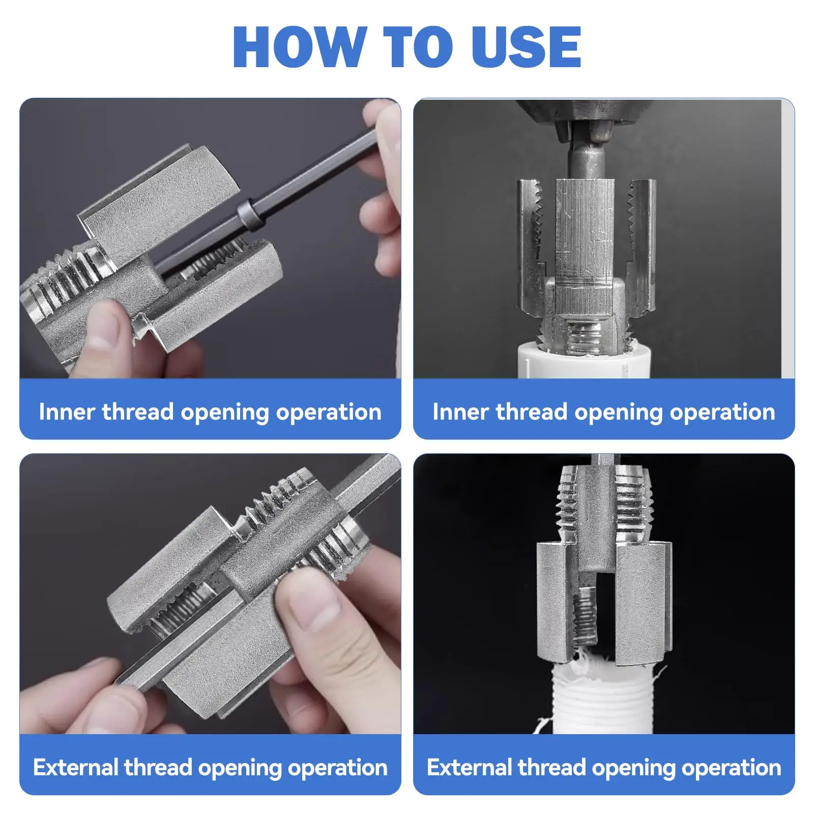Herramienta Compacta Manual para Roscado Rápido de Tuberías - imagen 2