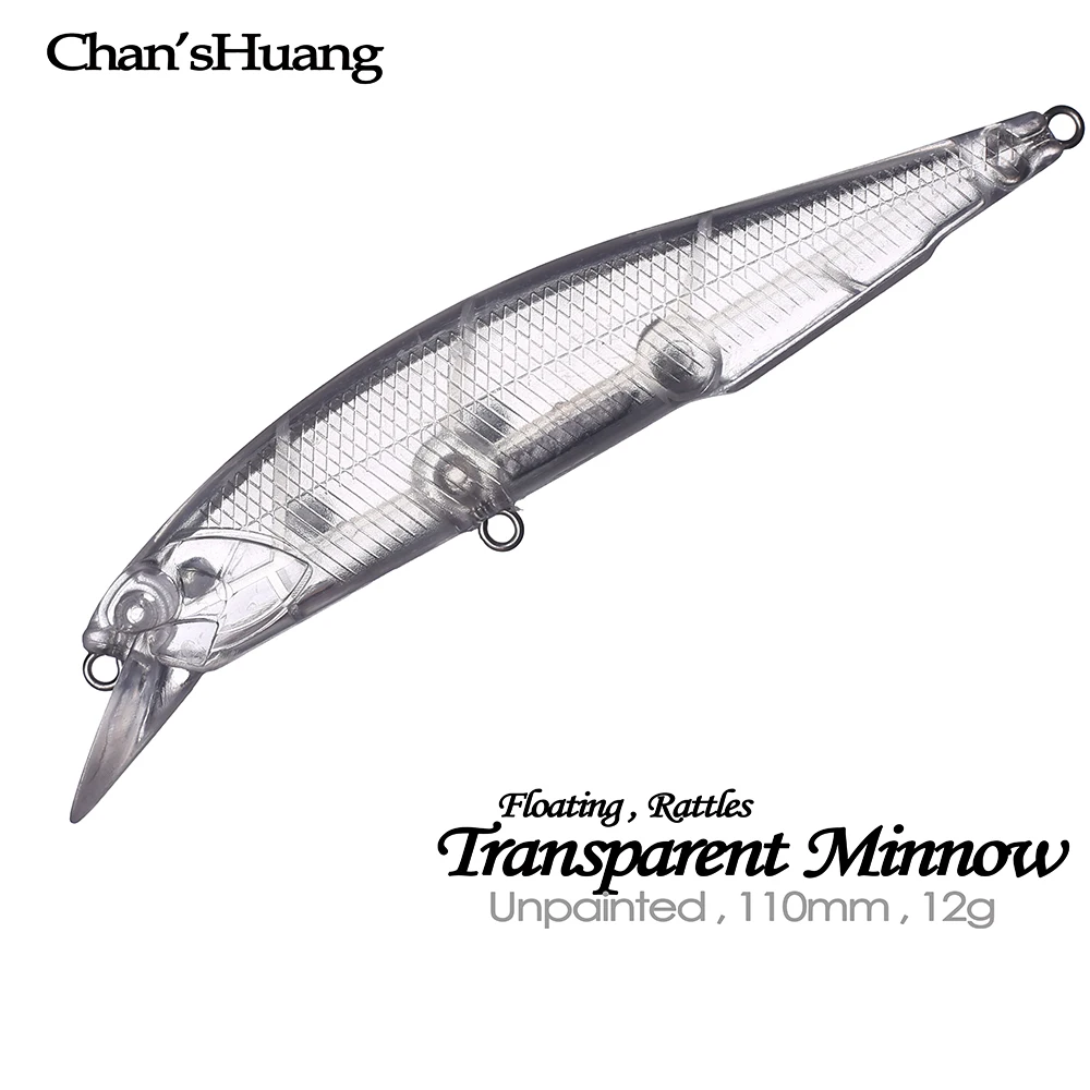 Chan'sHuang Cebo sin pintar con cascabeles Señuelo de pesca piscardo - imagen 5
