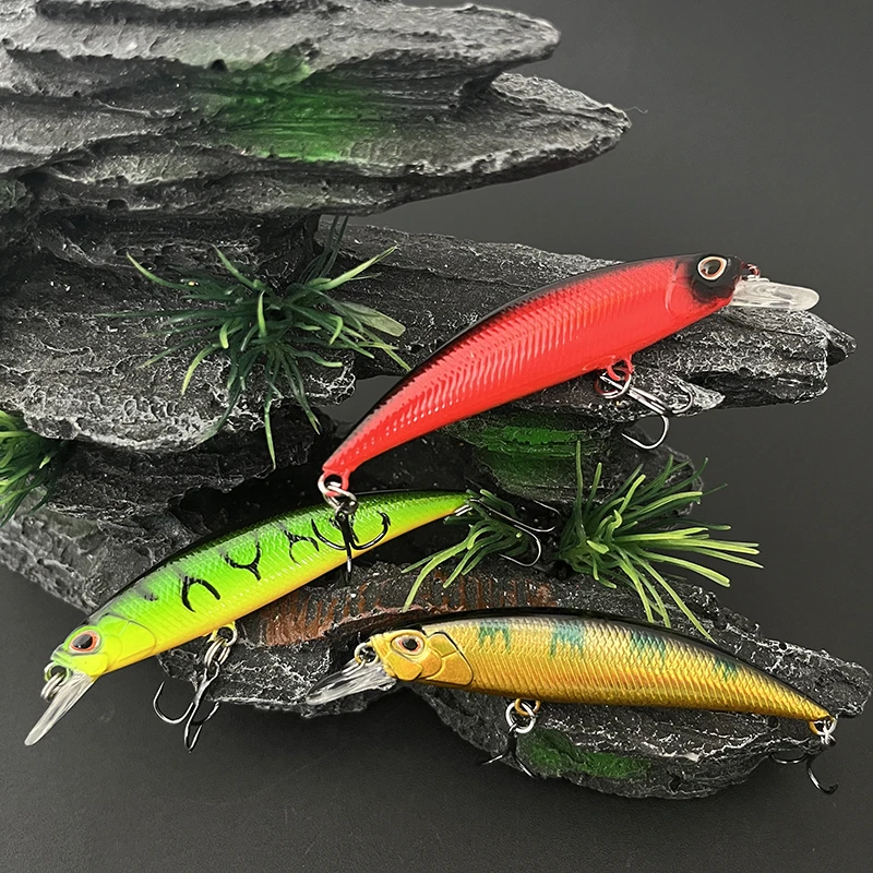 Wobbler Minnow hundimiento lento para trucha, lubina y lucio - imagen 4
