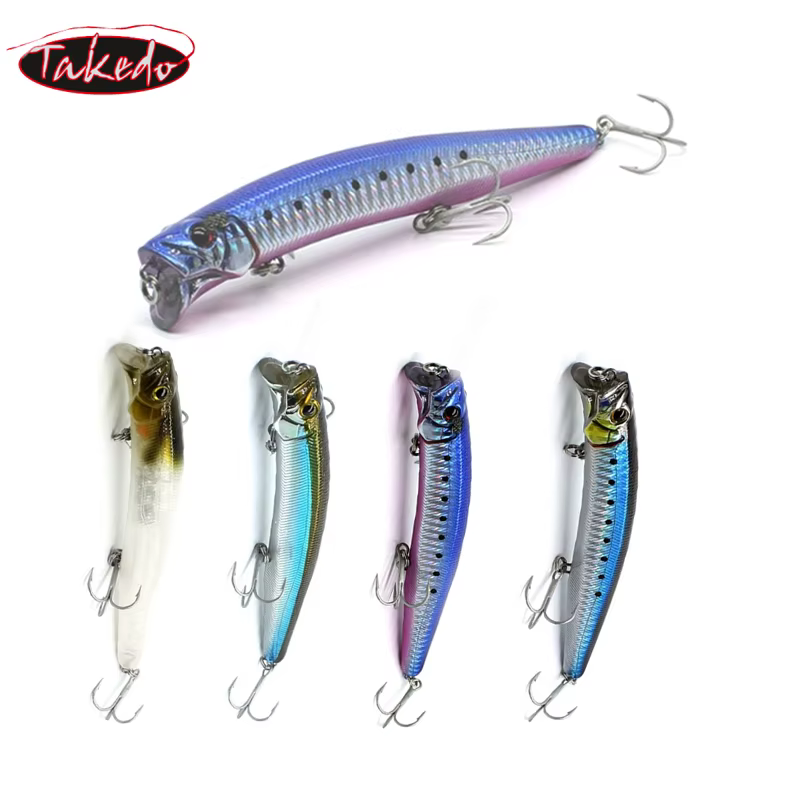 TAKEDO CQ130 Minnow 11cm Wobbler Señuelo duro para pesca deportiva
