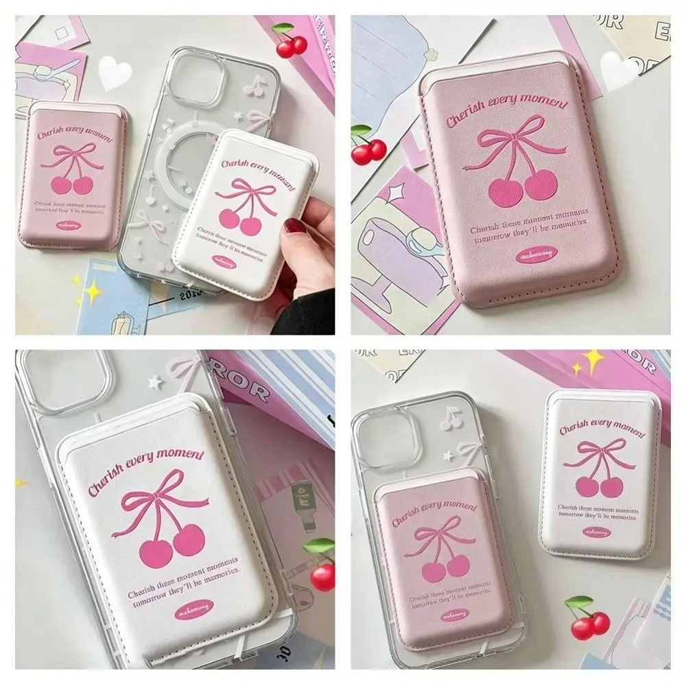 Tarjetero con clip magnético para tarjetas de cuero PU - imagen 5