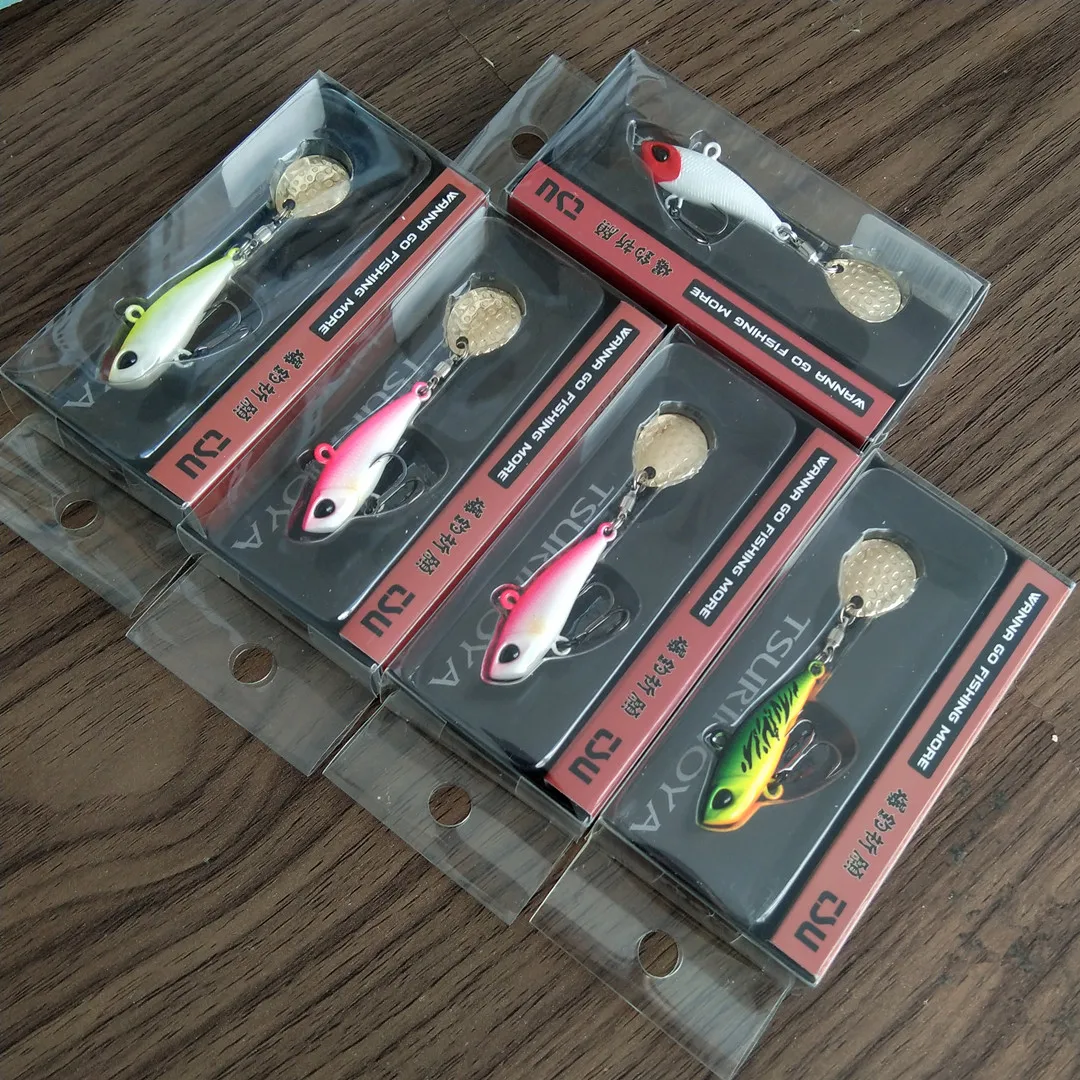 TSURINOYA SPIN MT Spoon metálicas para lucio y black bass largo