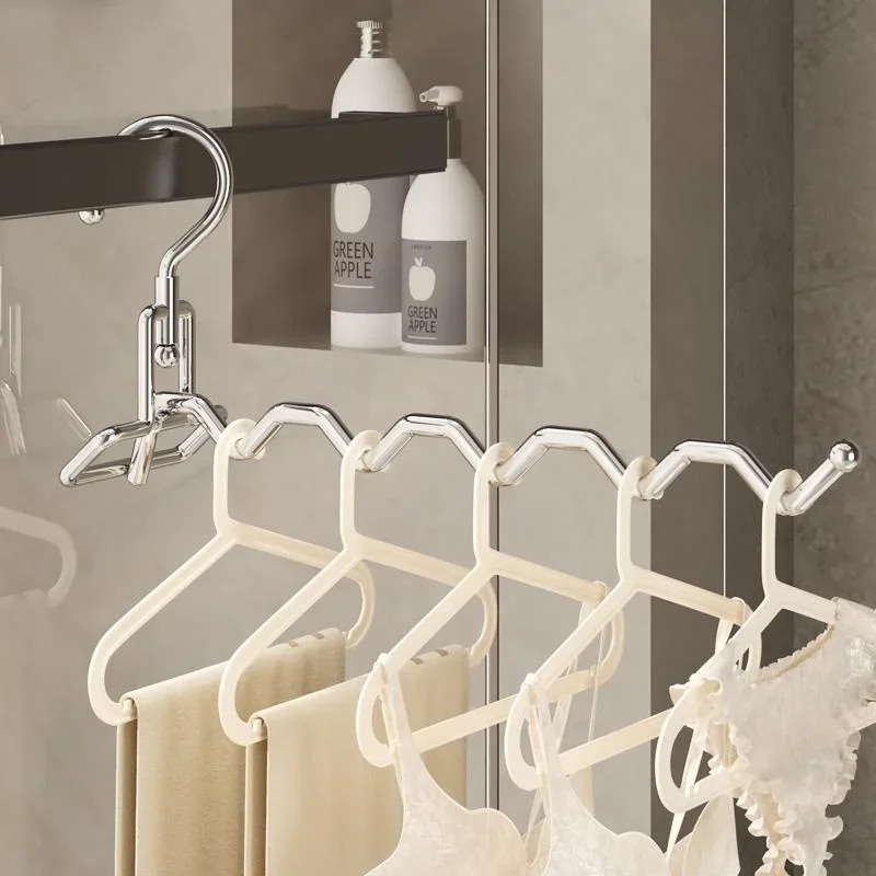 Colgador de ropa plegable acero inoxidable – Secado hotel y hogar - imagen 3