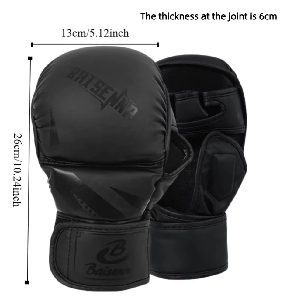 Guantes de boxeo PU para adultos – Palma abierta - imagen 5