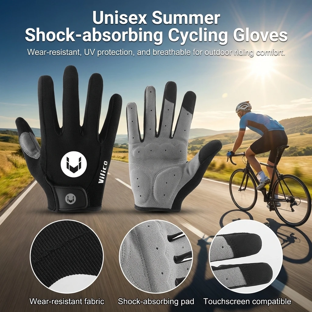 Guantes transpirables de verano con absorción de impactos y agarre - imagen 3