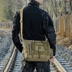 Bolsa táctica de pesca bandolera Molle para senderismo y ciclismo