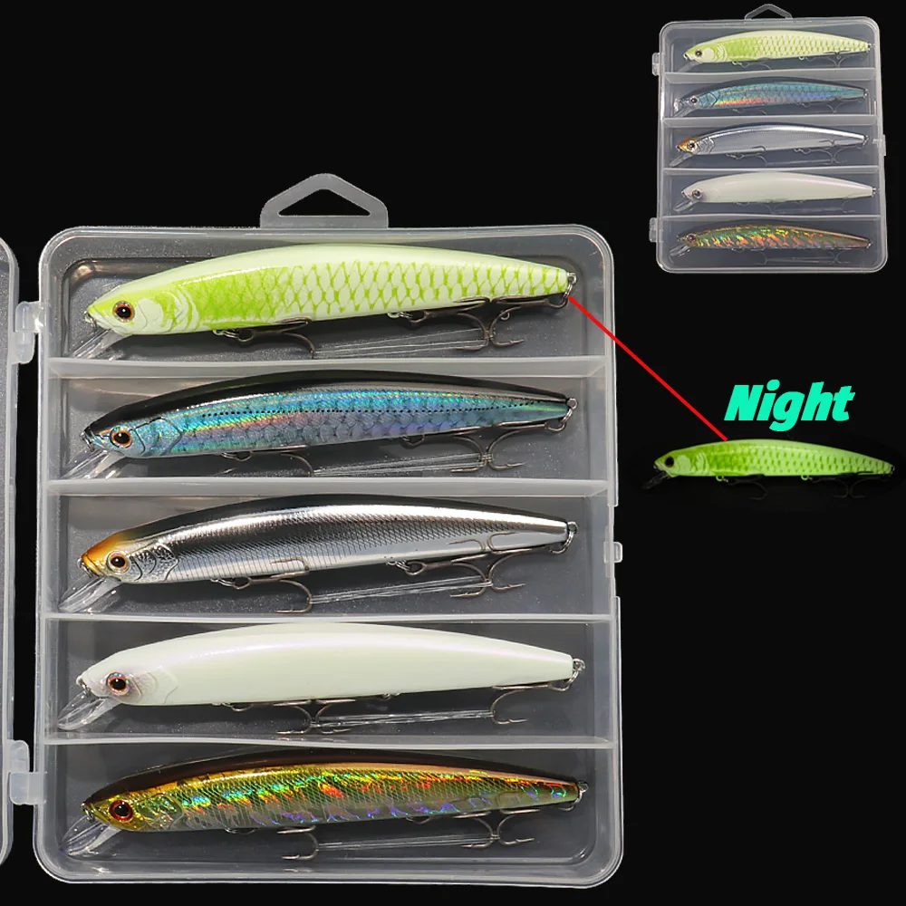GOBAIT kit de señuelos flotantes crankbait wobbler para pesca