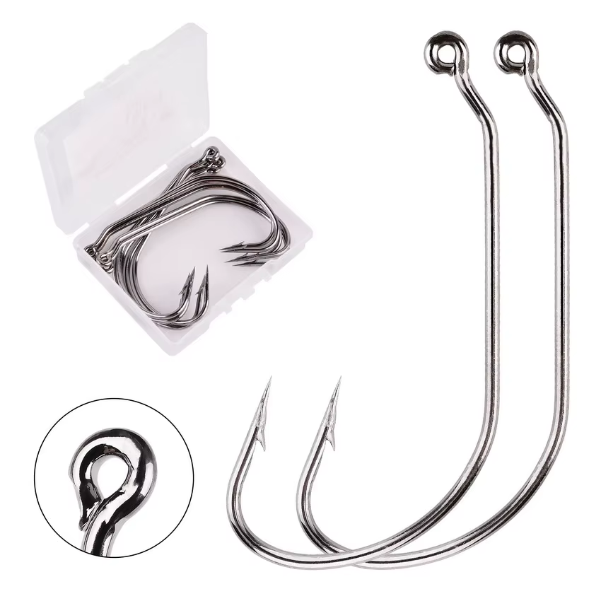 Anzuelos Wide Gap para carpa – Acero carbono con púas