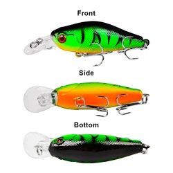 PROBEROS Señuelo Minnow flotante con anzuelos triples para lucio