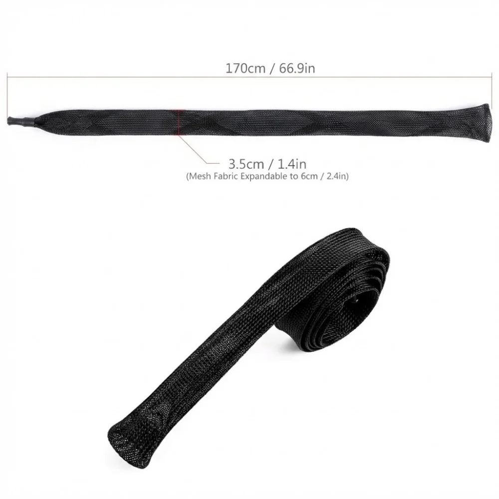 Fundas elásticas de malla trenzada para cañas de spinning - imagen 4