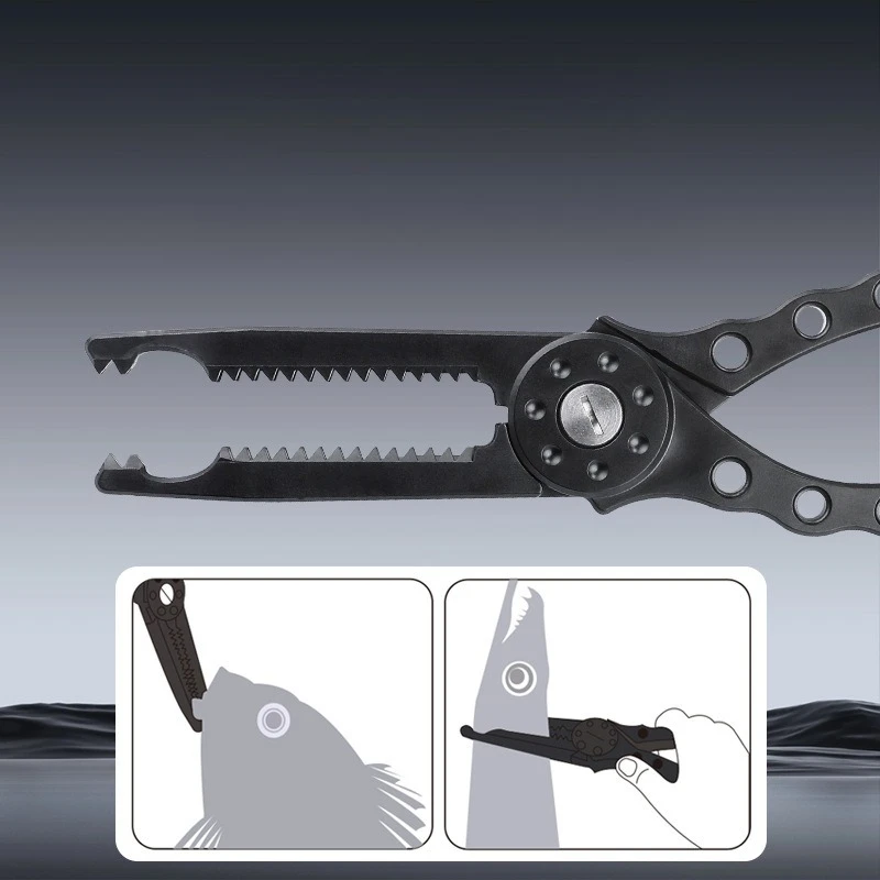 Gar Clamp Pinza de pesca para quitar anzuelos – mango grande - imagen 4