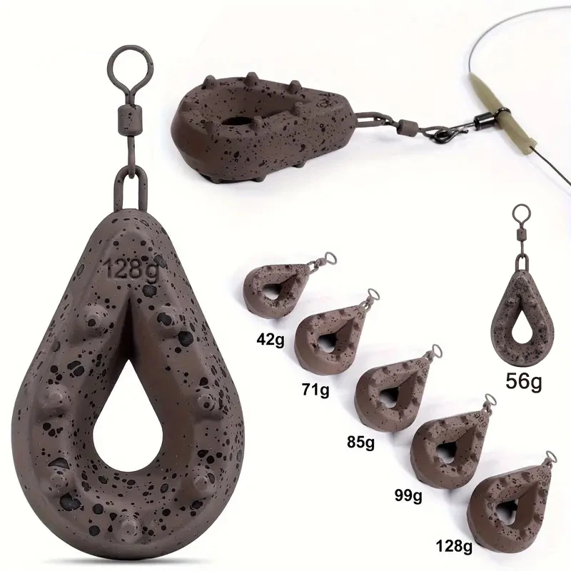 Conjunto de pesas de plomo para pesca de carpa