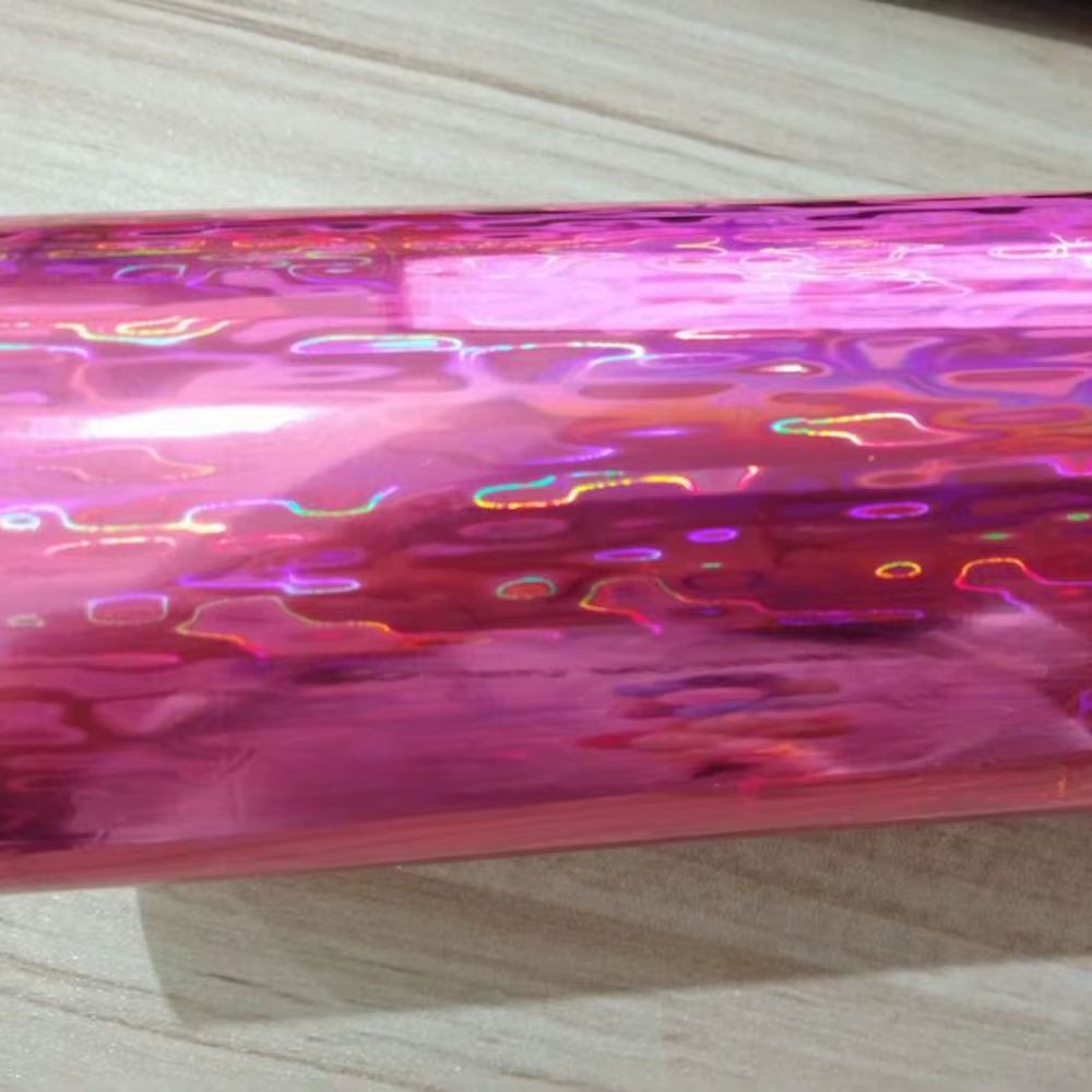 Piel holográfica para señuelos DIY – Lámina láser plateado rosa verde amarillo - imagen 2