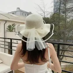 Sombrero Plegable de Ala Ancha para Mujer - Protección UV Playa y Viaje