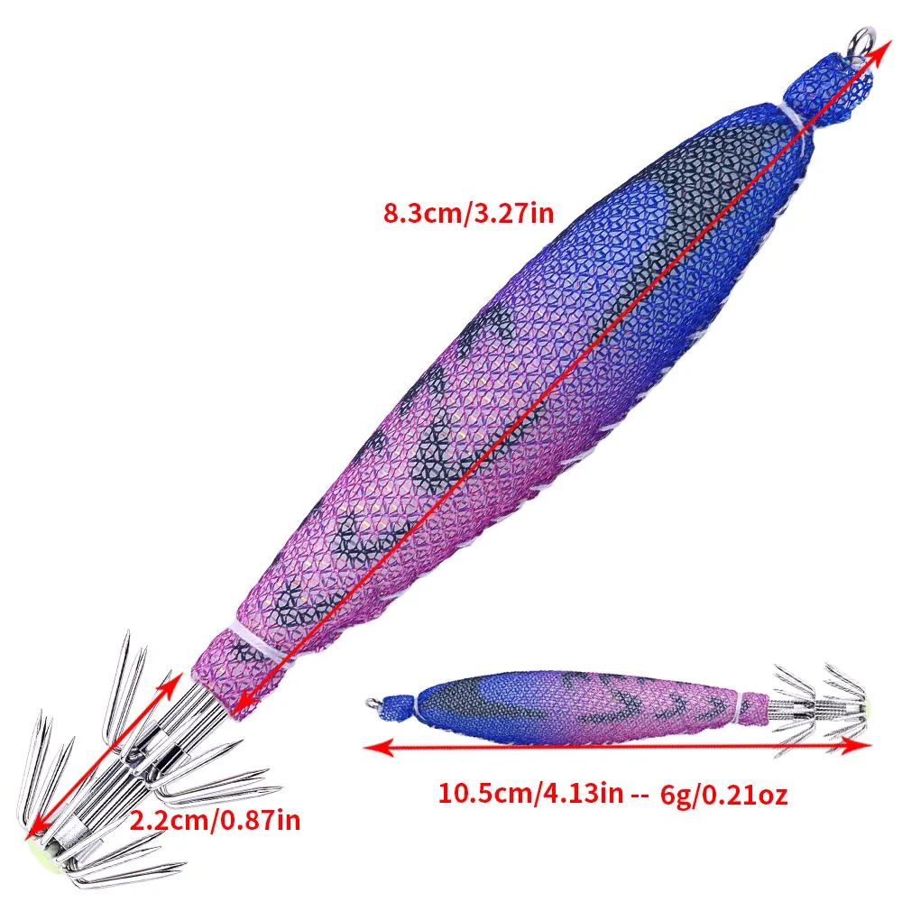 Señuelos jigs luminosos calamar y pulpo para pesca nocturna - imagen 5