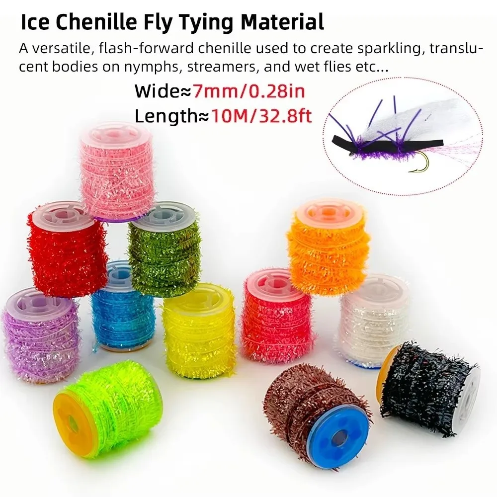 Chenille marabú Jig para atar moscas de pesca en hielo - imagen 5