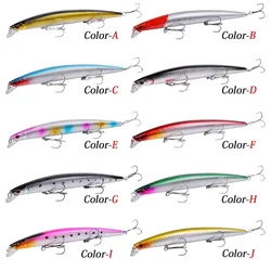 Señuelo Minnow Duro con Anzuelo Triple y Ojos 3D Biónicos