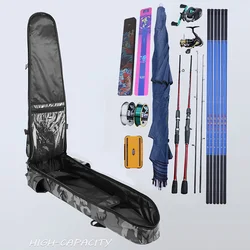 XA204G Mochila táctica para pesca impermeable con porta-cañas
