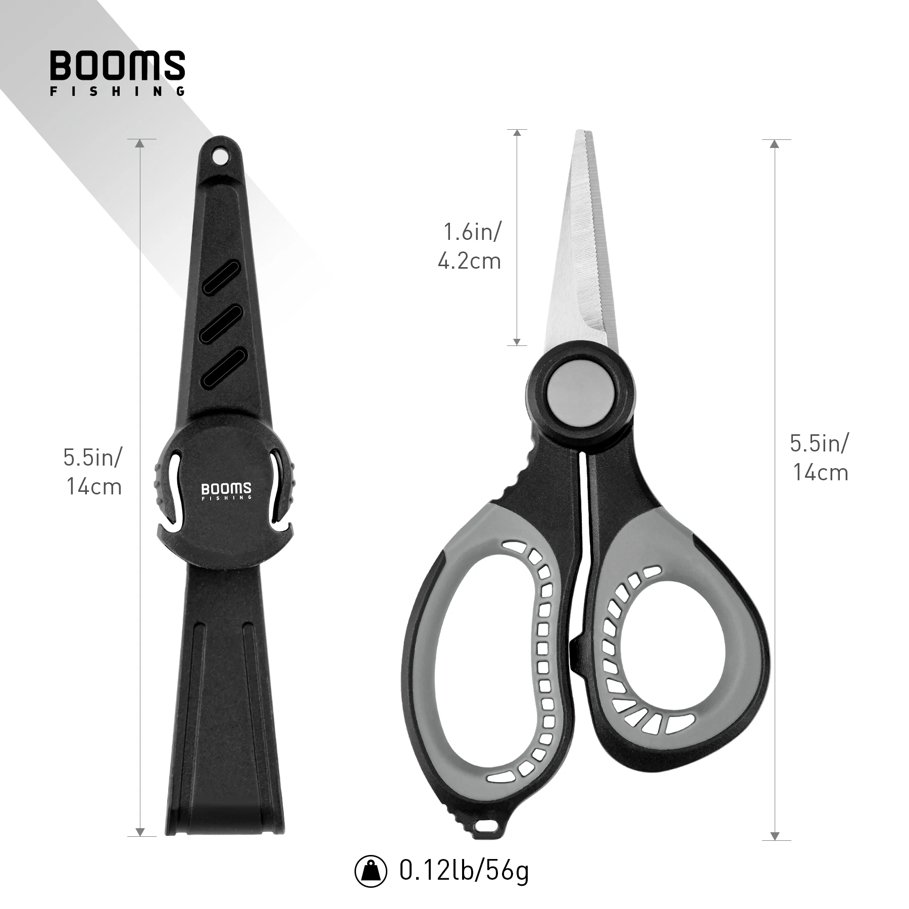 Booms Fishing S06 en su funda completa