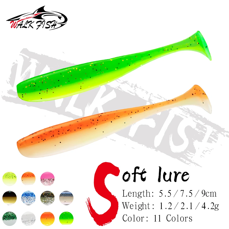 Vinilos T-Tail WALK FISH con aroma para trucha y perca - imagen 3