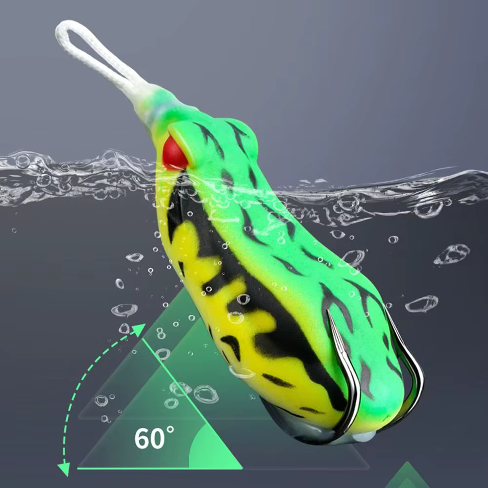 Señuelo Rana Topwater con Sonido 6.5cm – Anzuelos Dobles - imagen 2