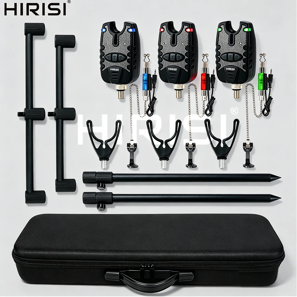 HIRISI Soporte de Cañas para Carpfishing con Indicadores de Picada