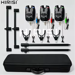 HIRISI Soporte de Cañas para Carpfishing con Indicadores de Picada