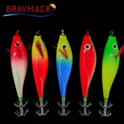 BRAVMACK señuelos luminosos para calamar y camarón en agua salada