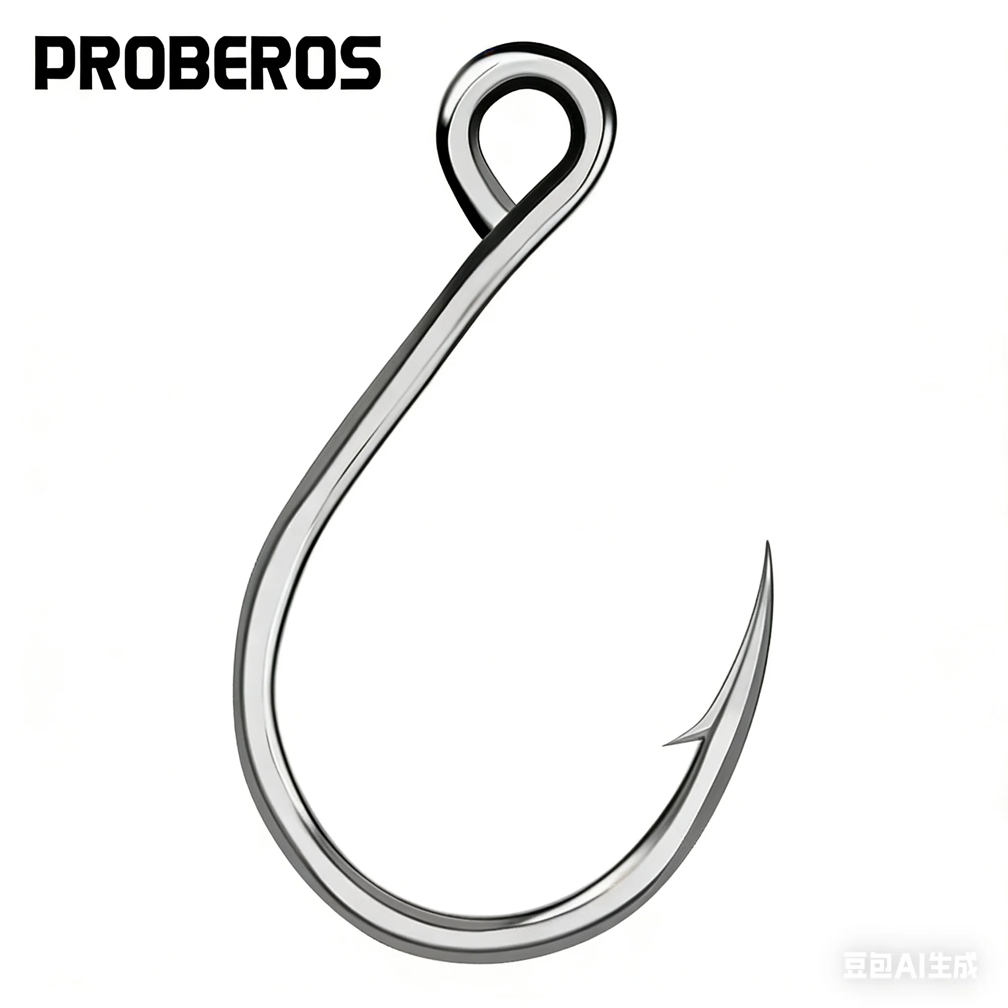 PROBEROS Anzuelos Jigging Carbono Ojo Grande Agua Salada - imagen 2