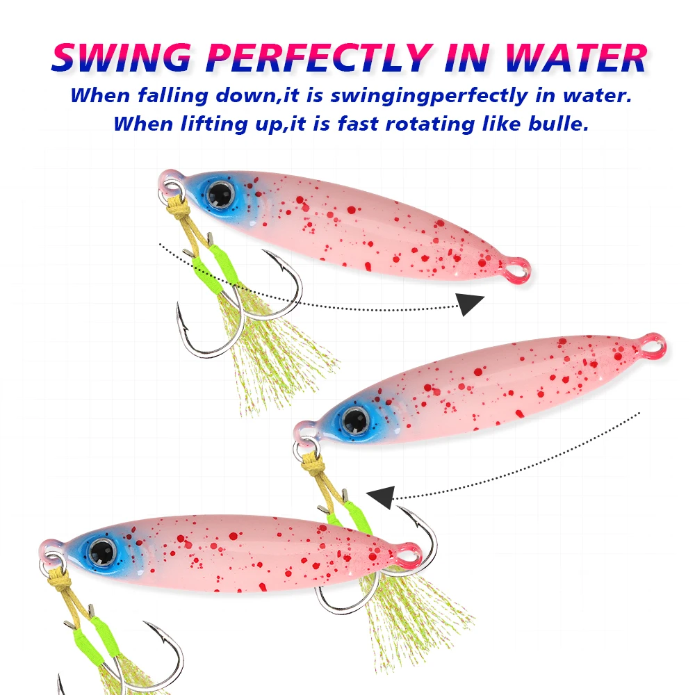 TOLU Jig Luminoso – Hundimiento Rápido para Pesca en Mar - imagen 4