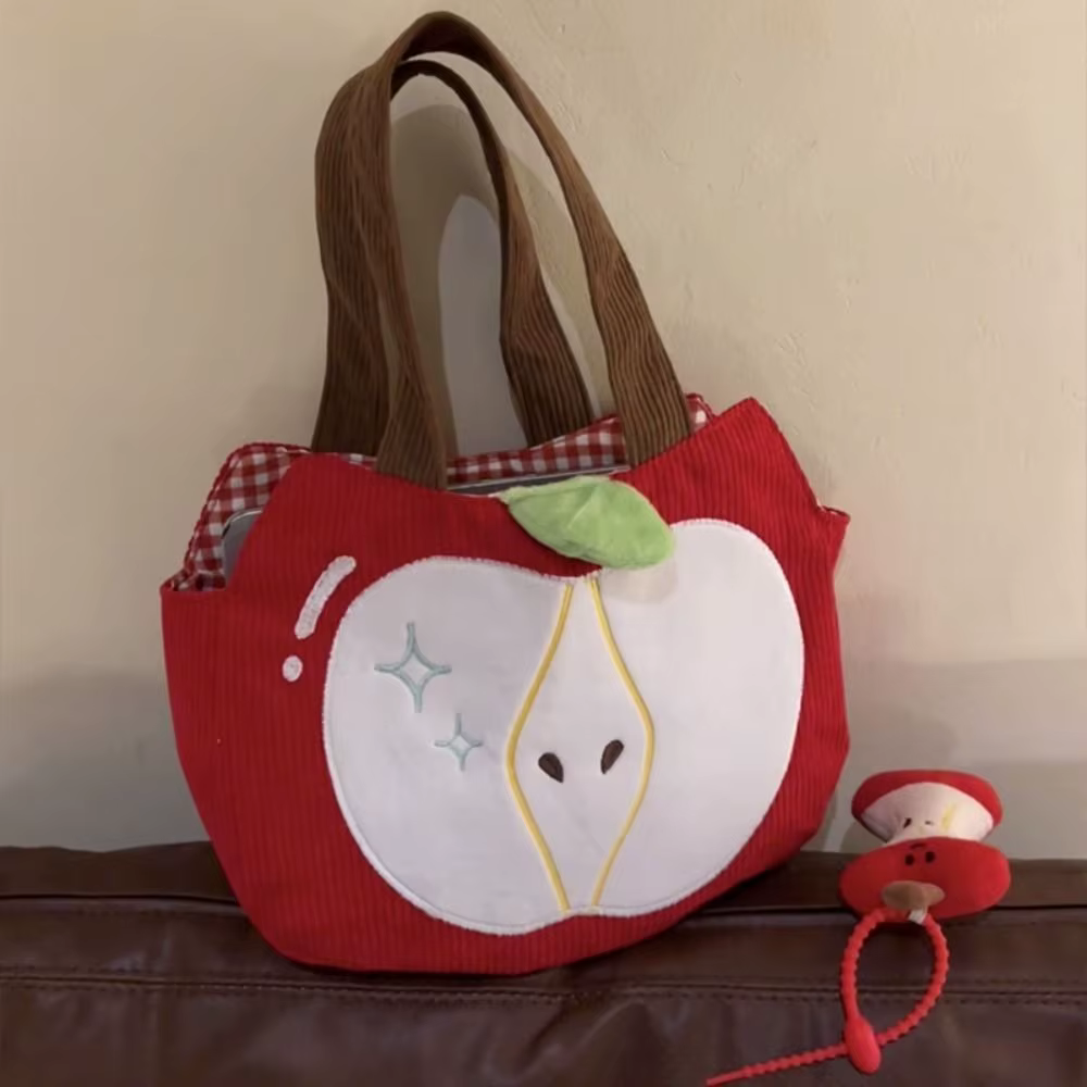 Bolso de Hombro en Pana Rojo para Mujer – Gran Capacidad y Versátil - imagen 4