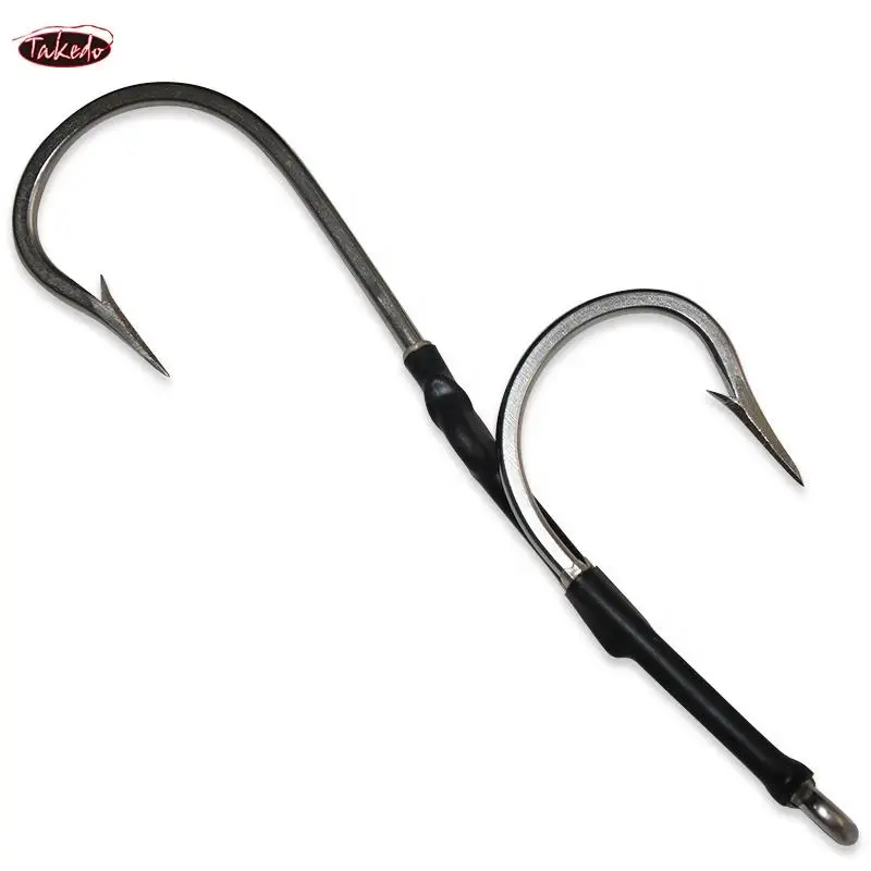 Anzuelos Jigging de acero inoxidable TAKEDO 7691 – para atún y tiburón