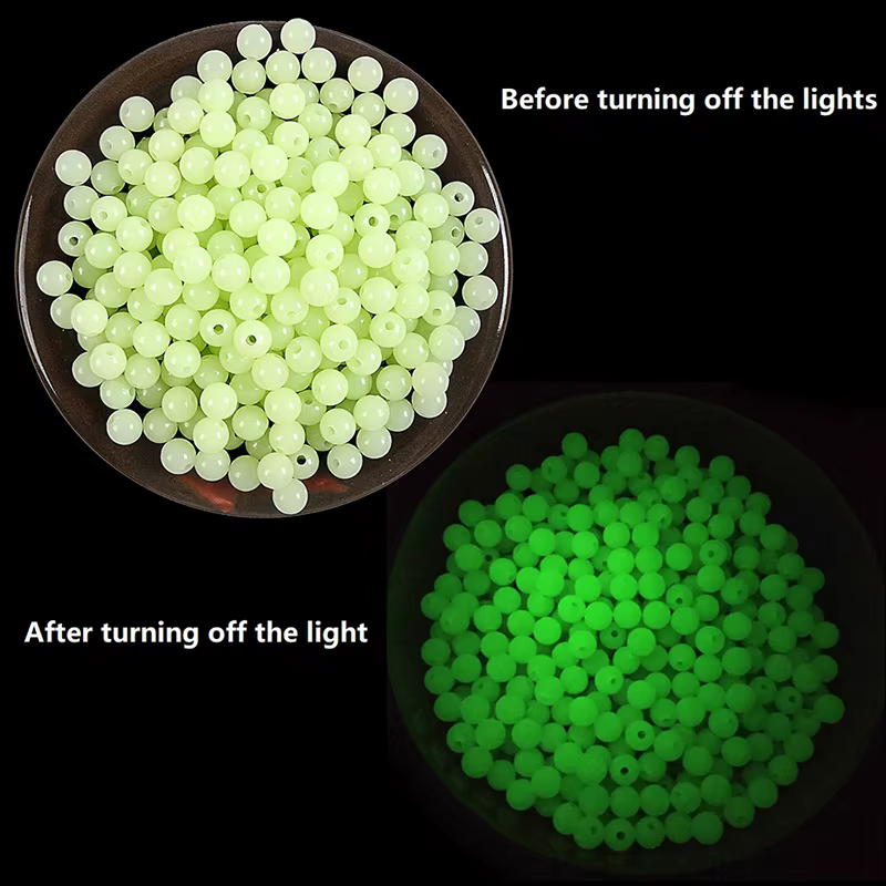 Cuentas luminosas frijoles espaciales para pesca - imagen 4