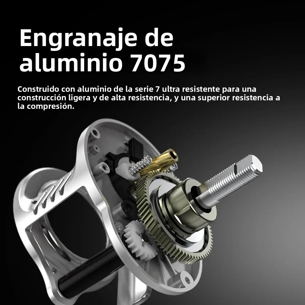 Carrete baitcasting Huidiao TRAILSEEKER G1 DC para señuelos finos - imagen 4