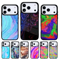 Funda Mármol Neón iPhone – Carcasa Trasera Compatible Modelos 11-17