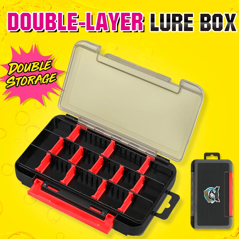TSURINOYA RX17 caja de señuelos doble capa impermeable - imagen 4