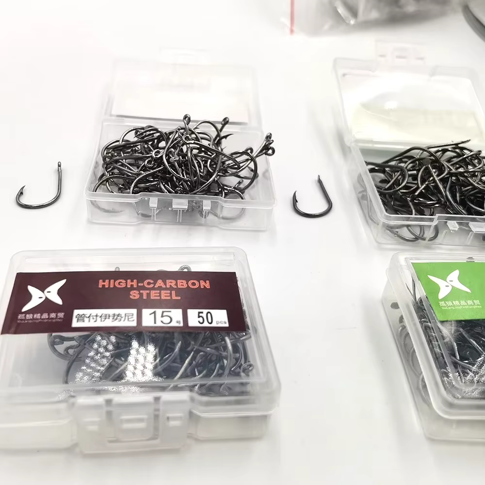 Anzuelos redondos acero carbono para pesca de carpa - imagen 2