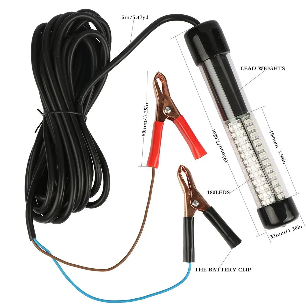 Goture Luz LED sumergible para pesca multicolor verde azul blanco - imagen 4